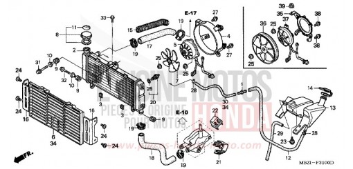 RADIATEUR CB600F2 de 2002